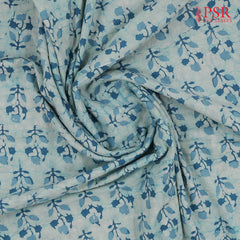 Light Blue Batik Print Running Material