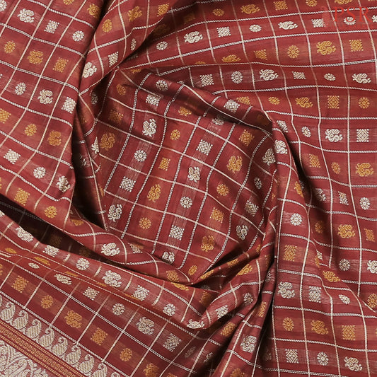 Maroon Kalakshetra Kovai Cotton Saree