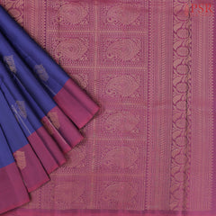 Dark Blue Soft Silk Mix Saree