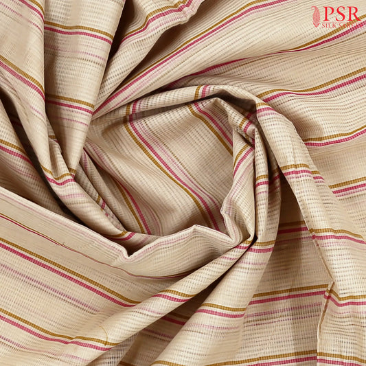 Beige Mangalagiri Cotton Saree
