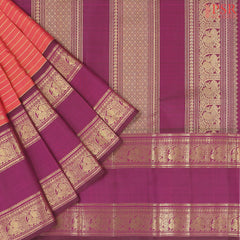 Crimson Red Kanchipuram Silk Saree