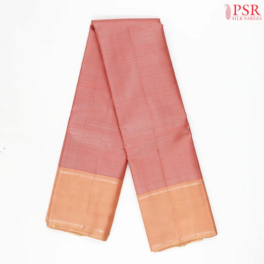 Brink Pink Kanchipuram Tissue Silk Saree