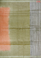 Saffron Semi Tussar Saree