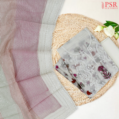 Floral White Pure Cotton Dress Material