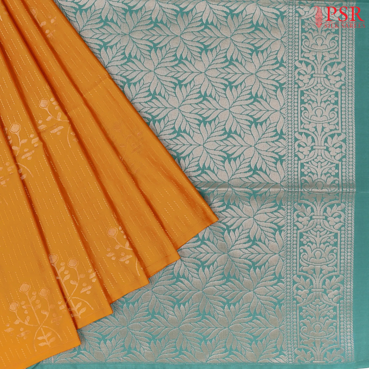 Mustard Yellow Soft Art Silk Saree