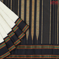 Pearl Beige Kanchipuram Silk Saree