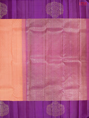 Peach Kanchipuram Silk Saree