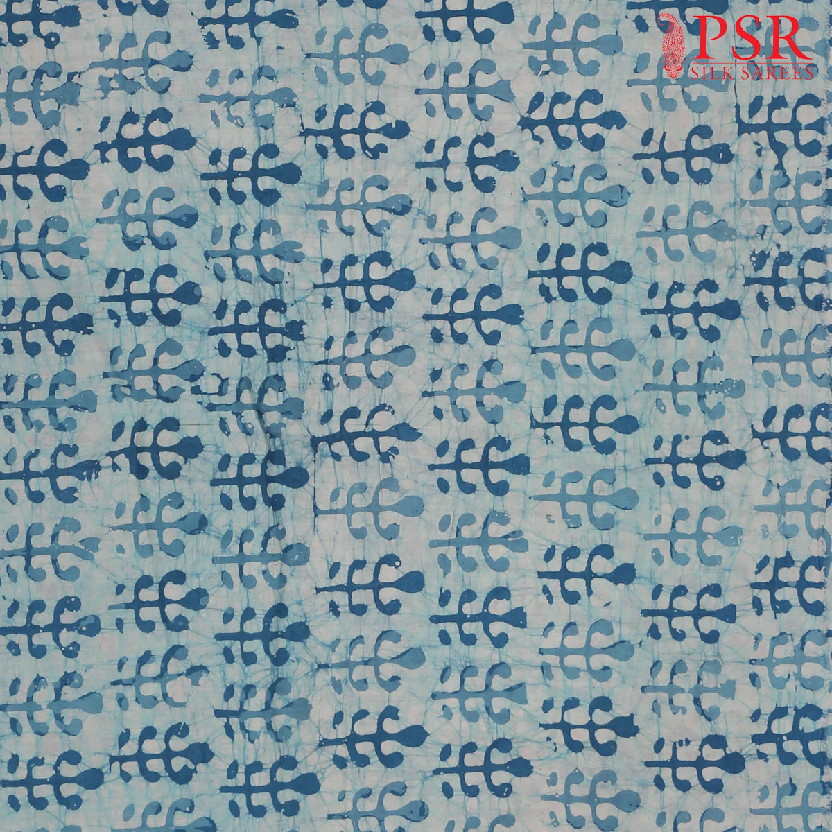 Light Blue Batik Print Running Material
