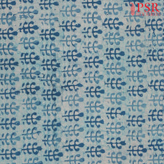 Light Blue Batik Print Running Material