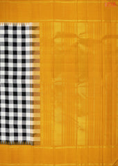 Black & White Kanchipuram Silk Saree