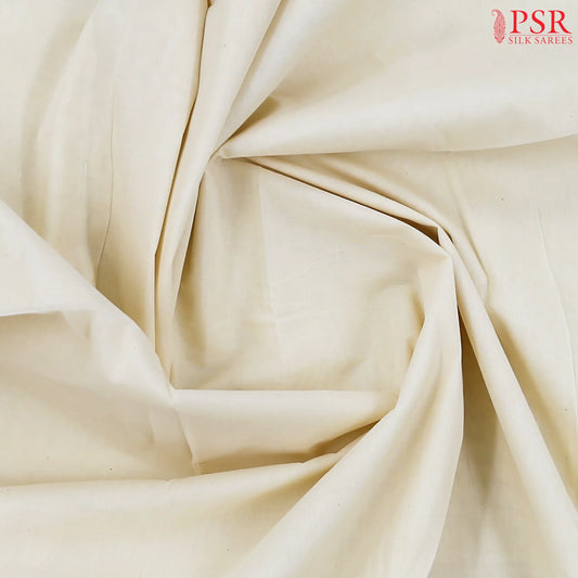 Cream Beige Kerala Cotton Saree