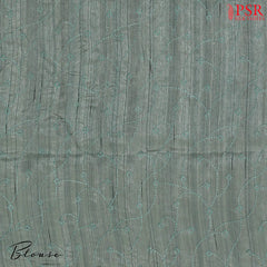 Grey Green Kosa Embroidery Saree