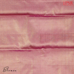 Golden Beige Kanchipuram Jacquard Tissue Silk Saree