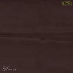 Brown Mysore Silk Saree