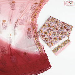 Light Pink Pure Cotton Dress Material