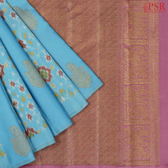 Light Blue Kanchipuram Silk Saree