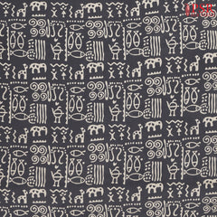 Grey Cotton Print Running Material