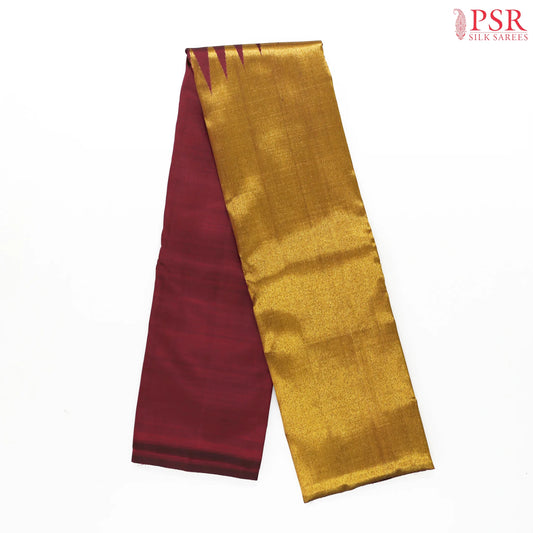 Wine Maroon Kanchipuram Silk Saree