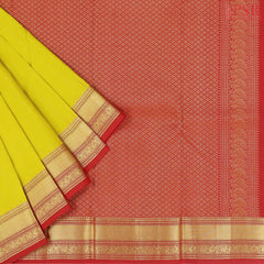 Olive Yellow Fancy Kanchipuram Silk Saree