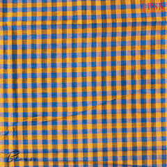 Peacock Blue Cotton Silk Saree