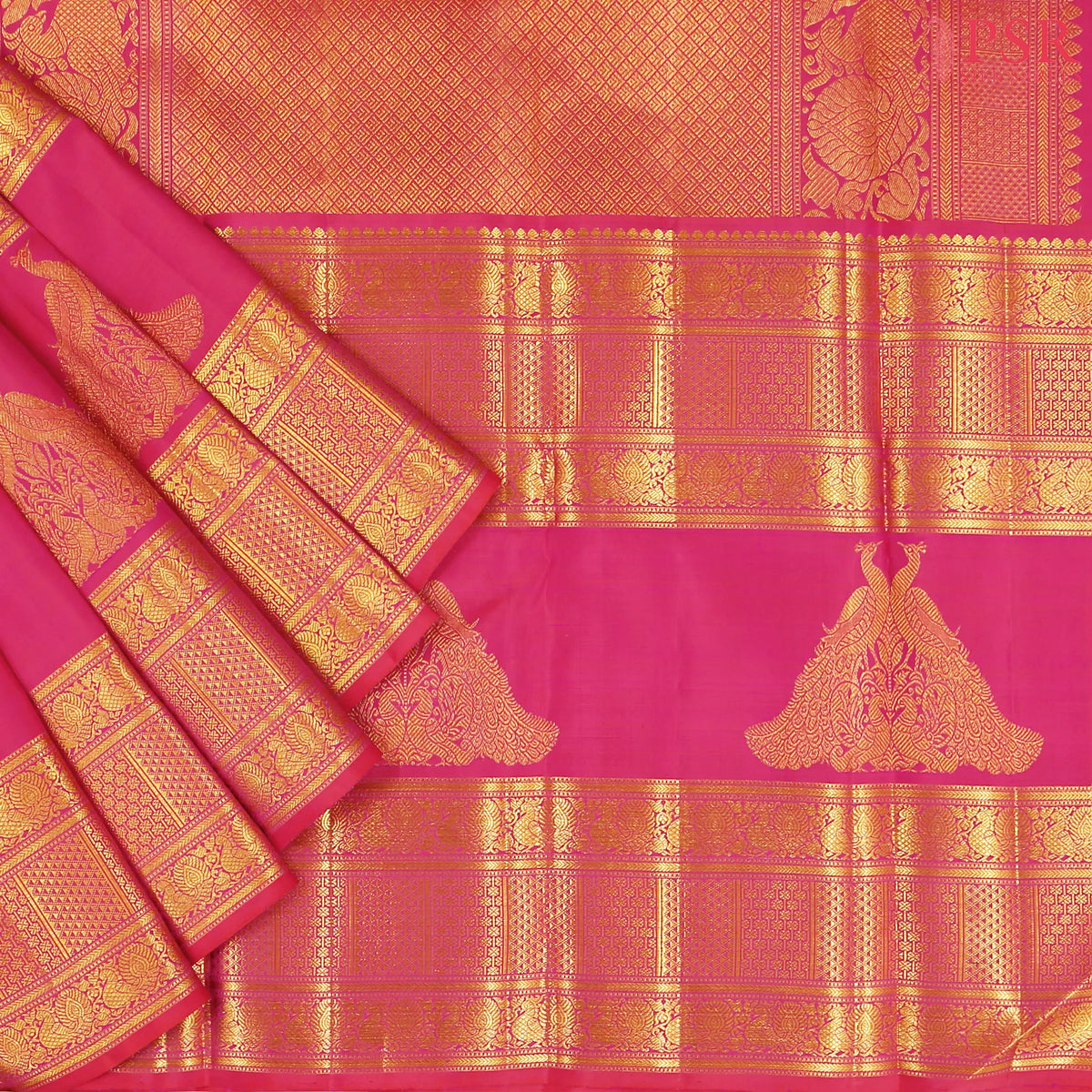 Light Beige Kanchipuram Silk Saree