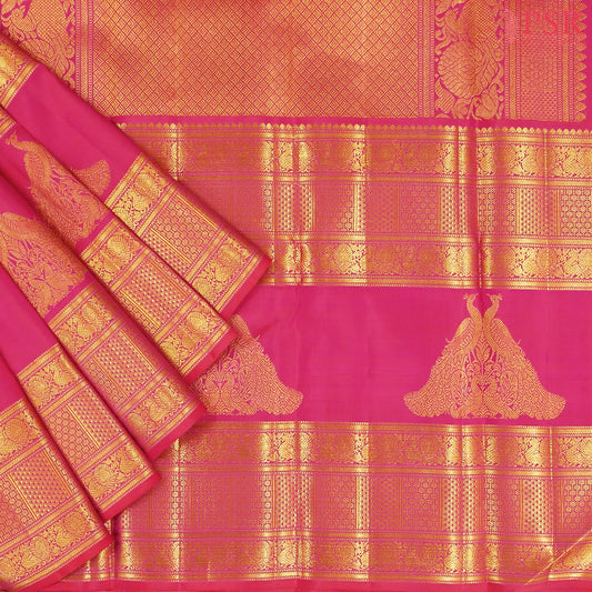 Light Beige Kanchipuram Silk Saree