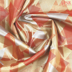 Coral Hues Silk Tissue Saree