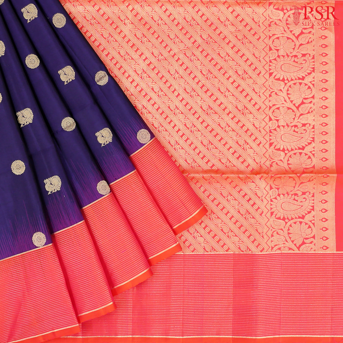 Spanish Violet Soft Silk Saree