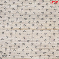 Beige Kadhi Tussar Silk Saree