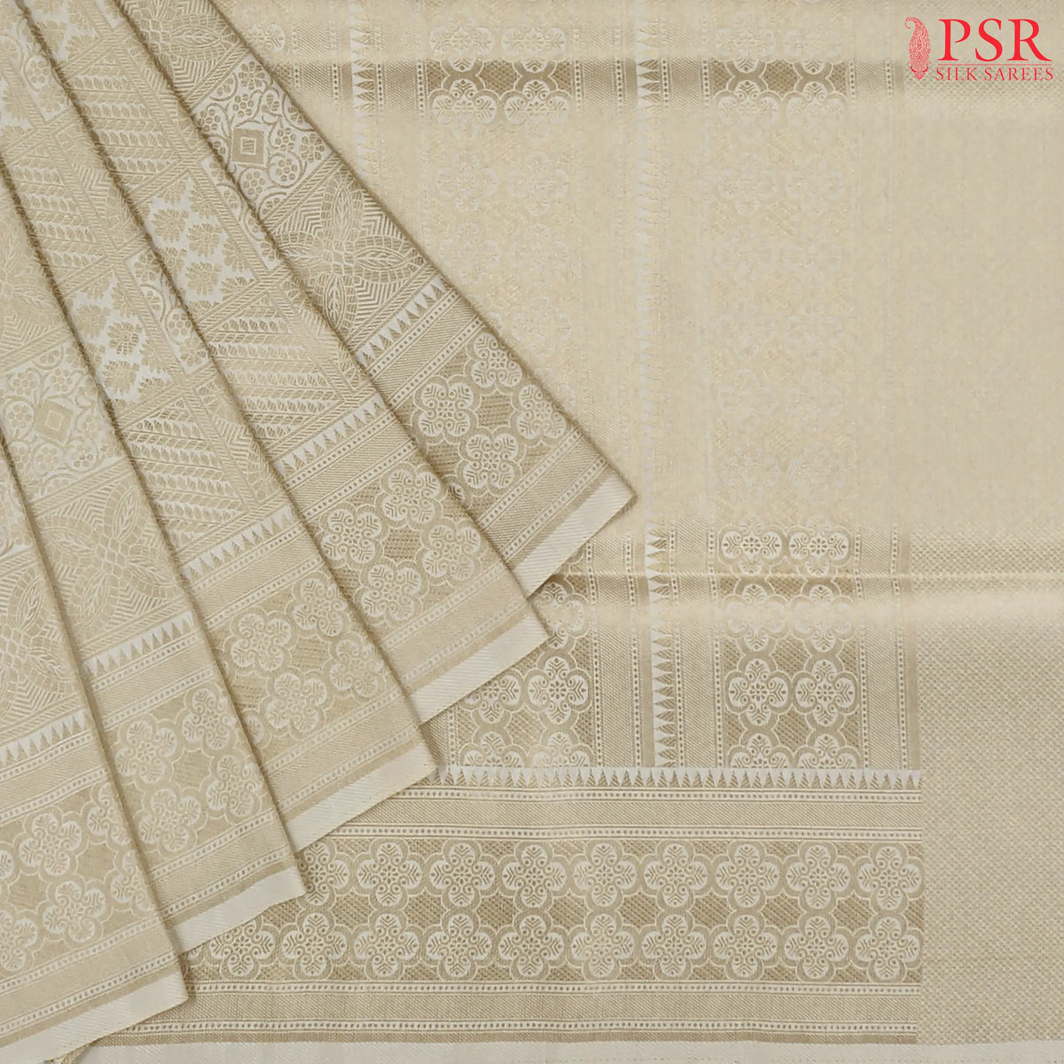 Kerala Beige Summer Silk Saree