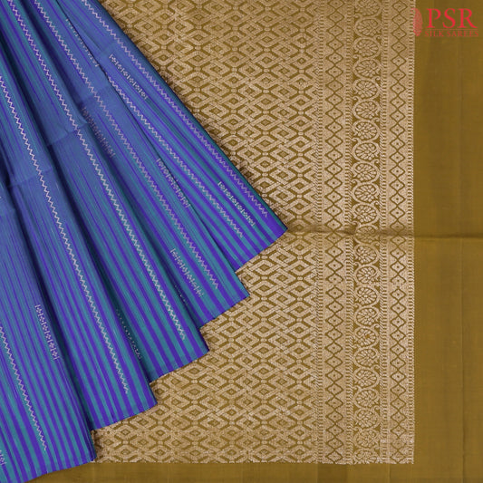 Violet & Teal Soft Silk Saree