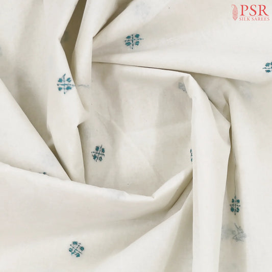 Off White Bengal Cotton Saree