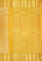 Yellow Kanchipuram Jacquard Silk Saree