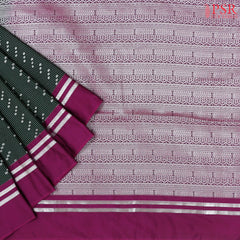Dark Green Soft Art Silk Saree