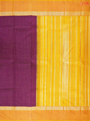 Tyrian Purple Kanchipuram Silk Saree