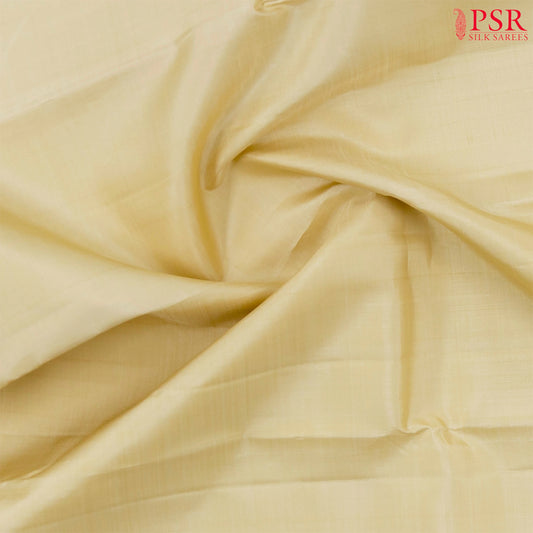 Cream Beige Kanchipuram Silk Saree