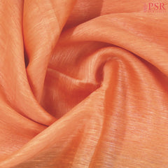 Saffron Semi Tussar Saree