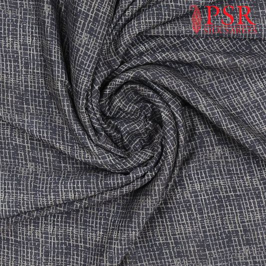 Dark Grey Semi Tassar Running Material