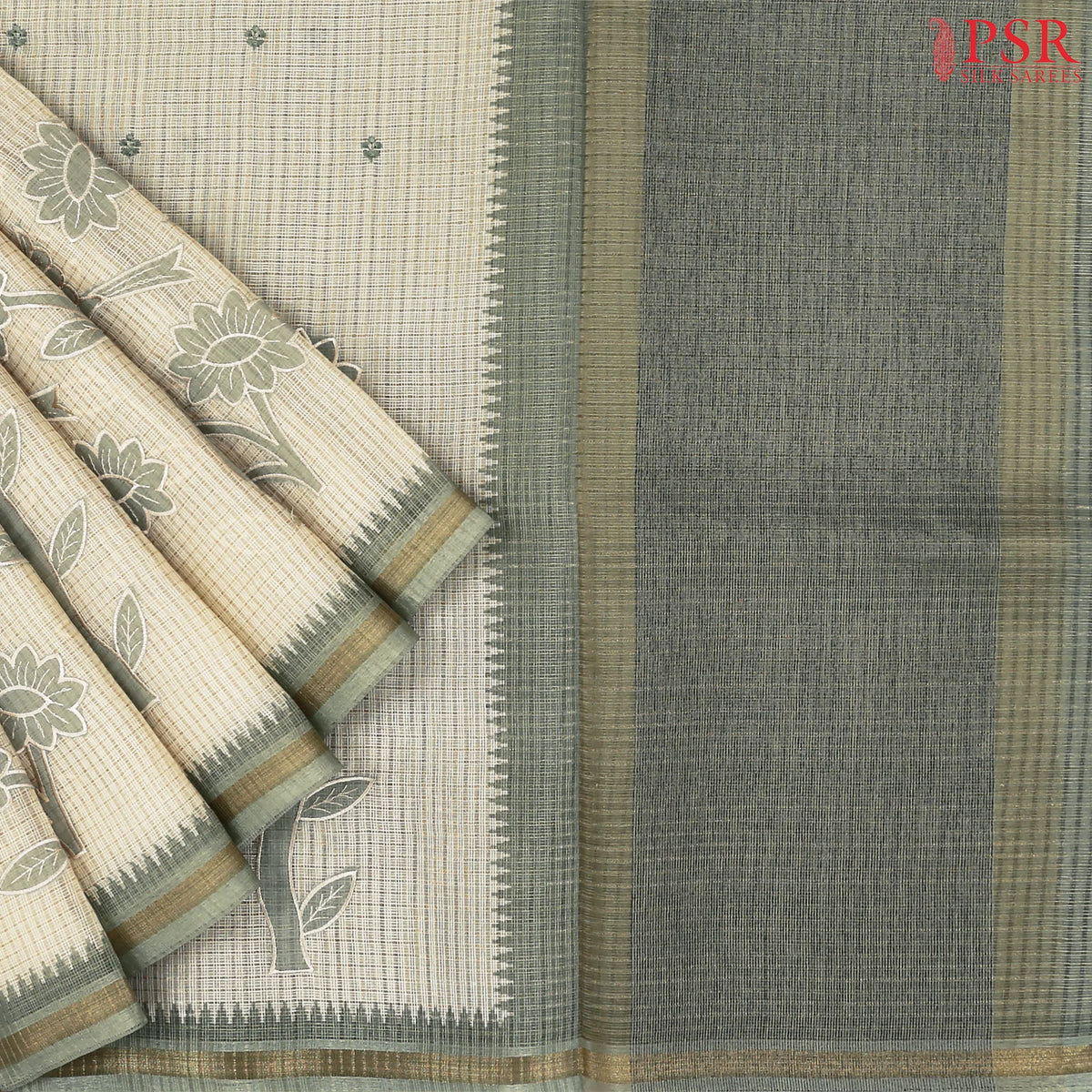 Beige Kota Saree