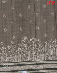 Dark Taupe Silk Cotton Dress Material