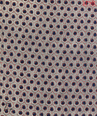 Beige & Black Cotton Dress Material