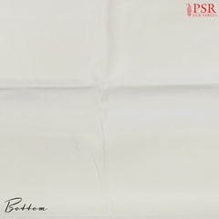 Floral White Organza Dress Material