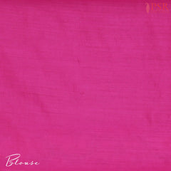 Magenta Chiniya Silk Saree