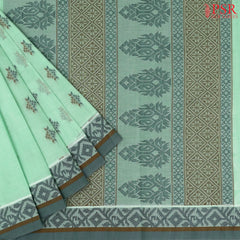Mint Green Kovai Cotton Saree