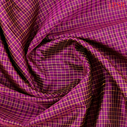 Tyrian Purple Kanchipuram Silk Saree