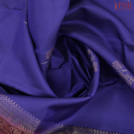 Dark Blue Soft Silk Mix Saree