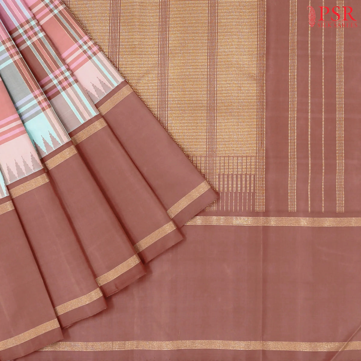 Retro Multicolor Kanchipuram Silk Saree