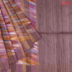 Onion Purple Ghicha Kadhi Tussar Silk Saree