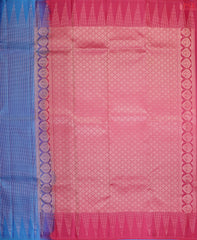 Azure Blue Fancy Kanchipuram Silk Saree