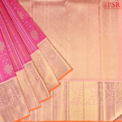 Magenta Pink Bridal Kanjivaram Silk Saree